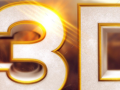 Gold Beveled 3d Text And Symbols event poster entertainment creative design cinema 4d celebration bright beveled 3d typography 3d object 3d design 3d 300 dpi