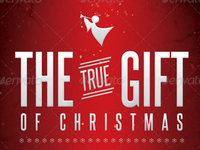 The True Gift of Christmas awesome best christian christmas church designs event flyer flyers pageant template templates