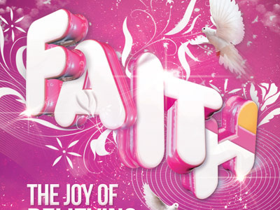 Faith The Joy of Believing Flyer and CD Template album best flyer design bright cd insert cd jewel insert template cd template church church marketing church template colorful concert creative designs design flyers faith flyer artwork flyer design flyer designs flyer psd flyer template flyer templates free gift inspiks loswl psd flyer sermon title typographic flyer typography flyers