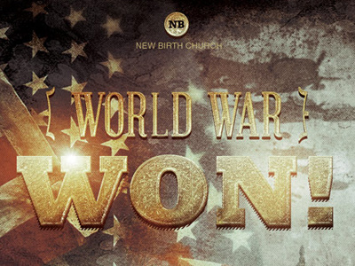 World War Won! Flyer and CD Template