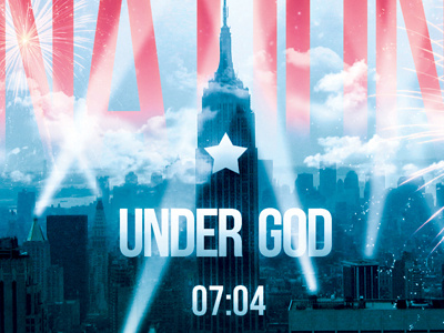 One Nation Under God Flyer and CD Template