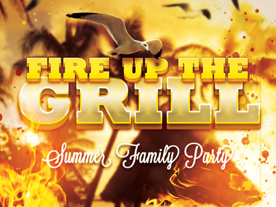 Fire up the Grill Flyer Template bbq beach party best flyer design caribbean celebration church party creative designs design flyers entertainment event flyer fall family party festival fire flyer artwork flyer designs flyer psd flyer template flyer templates fourth of july party grill holiday holiday party july 4th loswl modern party flyer design summer typographic flyer typography flyers