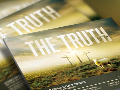 The Truth Church Flyer and CD Template album audio disc best flyer design bible study bulletin cover cd insert cd jewel insert template cd template church church marketing church template creative designs cross design flyers flyer flyer artwork flyer designs flyer psd flyer template flyer templates inspiks jesus the life jesus the truth jesus the way loswl postcard design sermon series the lamb typographic postcard