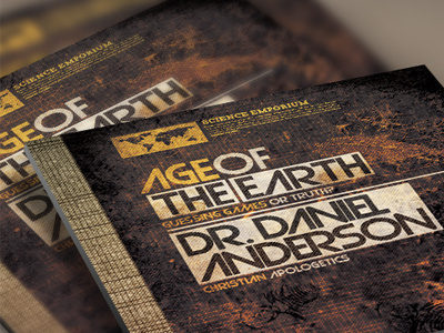 Age of the Earth Church Flyer and CD Template