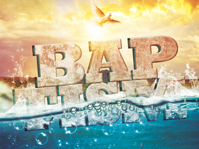 Baptism Sunday Church Flyer Template