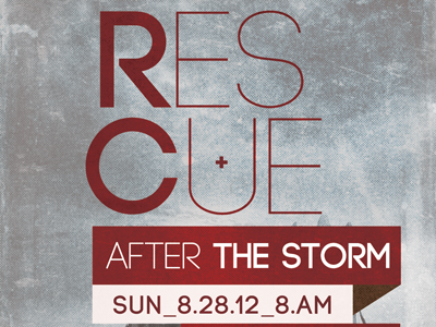 Rescue After The Storm Church Flyer Template