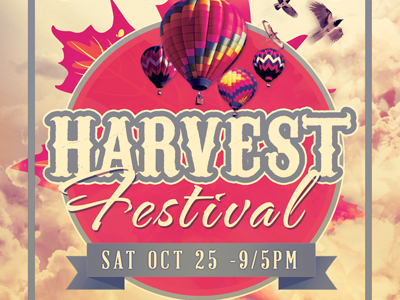 Harvest Festival Church Flyer Template