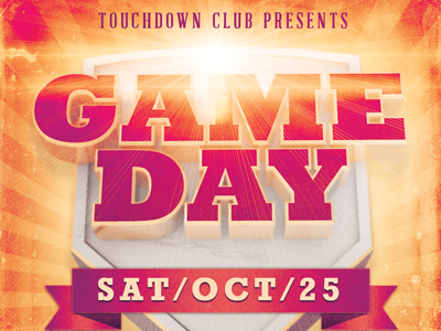 Game Day Event Flyer Template