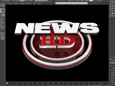 News Broadcast C4d 3d Text File