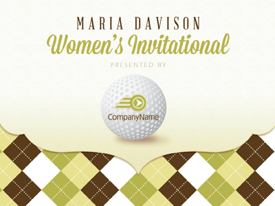 Women's Invitational Mailer-Invitation and Booklet