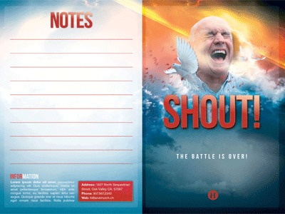 The Shout Church Bulletin Template