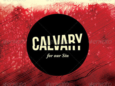 Calvary for Our Sins Church Flyer and CD Template