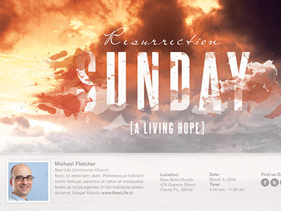 Resurrection Sunday Church Flyer