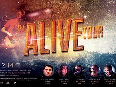 Alive Church Concert Flyer Template