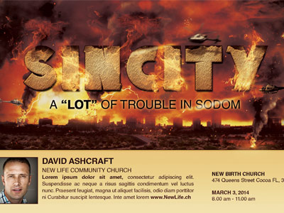 Sincity Church Flyer Template