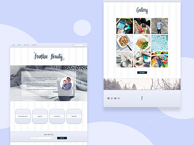 Frankiie Beauty Mock Up - Web Design adobe xd design ui web design