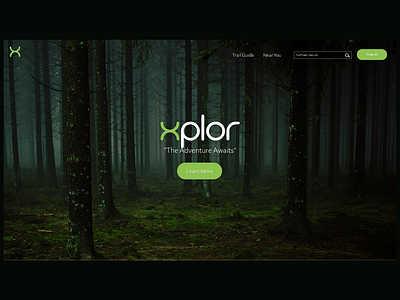 Xplore - The Adventure Awaits adobe xd design ui ux web web design website