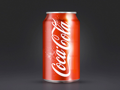 Coca Cola can can coca cola design icon illustration photoshop
