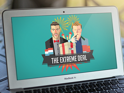 The Extreme Deal artwork deal documentary extreme flat icons illustration