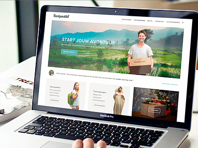 Backpackkit backpacking ecommerce travel ui webdesign