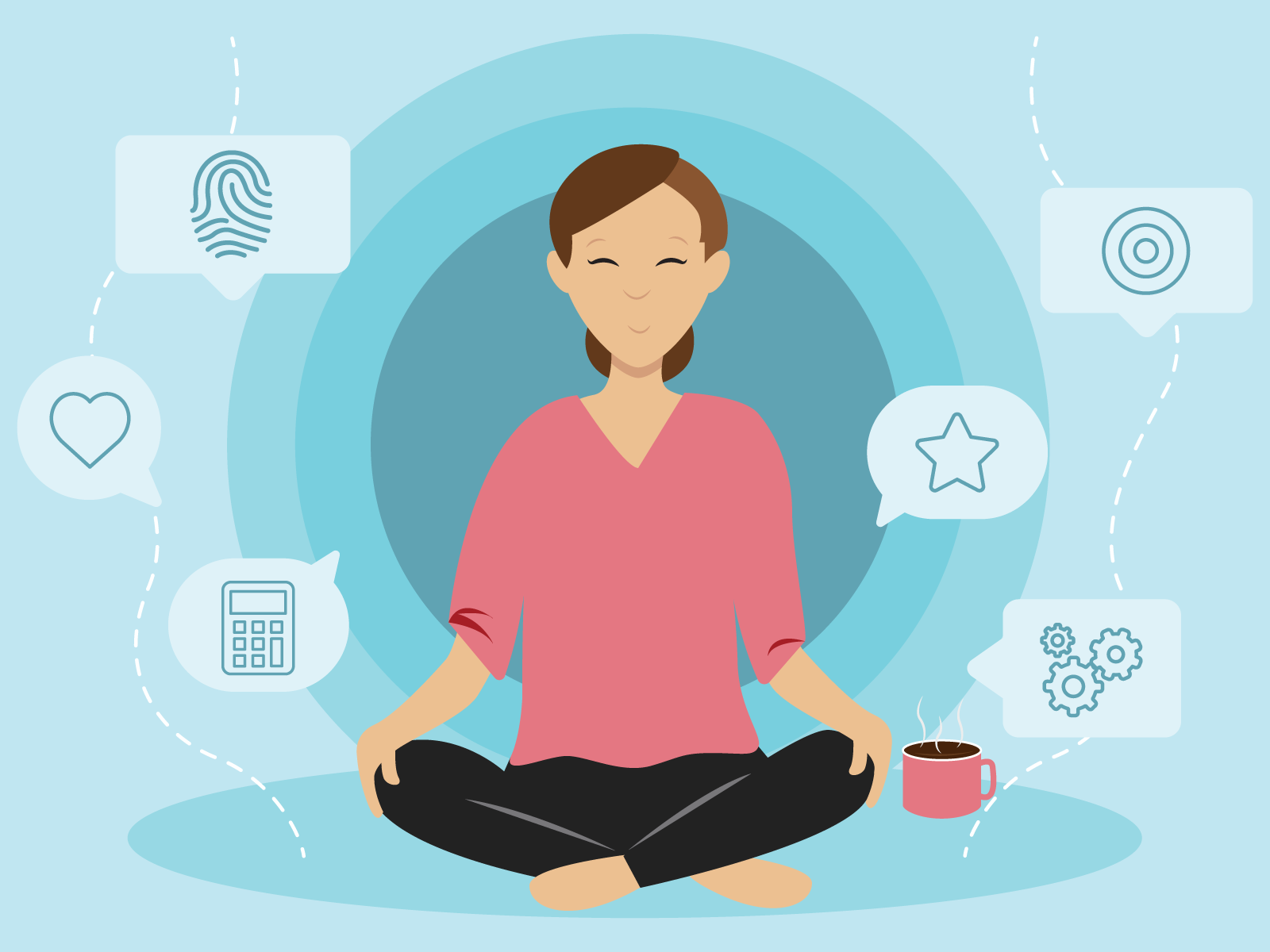 Relaxation Graphic by Brittany Kern on Dribbble