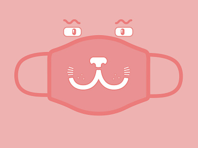 Design For Good Face Mask Challenge - "pink cat" mask