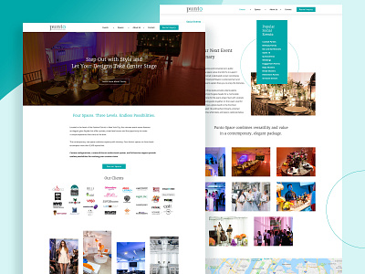 Event & performance space design ux website