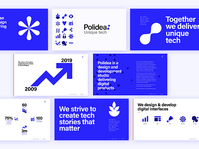 Polidea's Presentation slides branding design it presentation design presentation layout rebranding