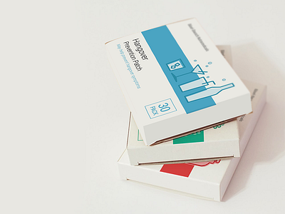 Packaging for a set of topical patches