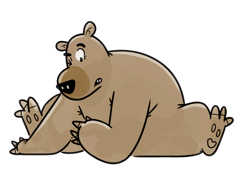 Yogi animal animated gif bear character art digital art drawing grizzly grizzly bear illustration