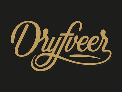 Drijfveer Logo design custom handlettering logo logodesign script sign typography vector
