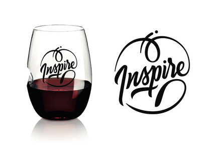 Govino wineglass - Inspire brush brushscript dream govino handlettering inspire lettering love relax script wineglass