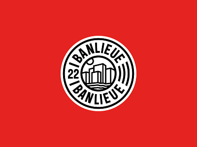 Banlieue Patch Design design embroidery logo patch truetype typeface