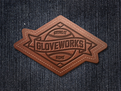 Gloveworks Leather Patch baseball customize design gloveworks leather patch