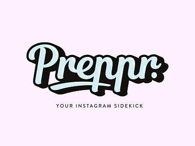 Logo design for Preppr branding design handlettering identity logo preppr