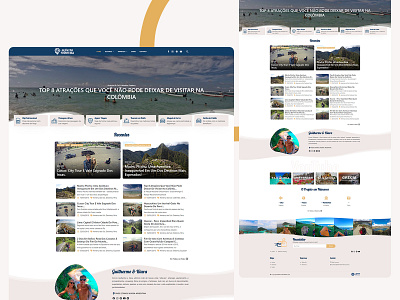 Além da Fronteira | Travel Blog | Landing Page blog clean homepage ladingpage minimal travel traveling ui ux web website website design