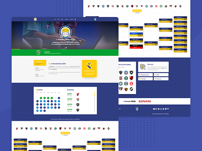 e-Brasileirão 2020 | eSports Landing Page cbf clean esports football soccer tournament ui ux web webdesign website website design