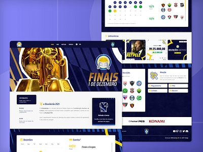 e-Brasileirão 2021 | eSports Landing Page clean minimal soccer ui ux website