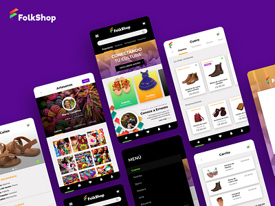 Folkshop - ecommerce app design ecommerce mobile app mobile ui shop ui