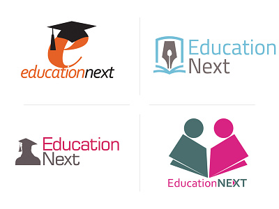 Education Next Logos design logo branding website design