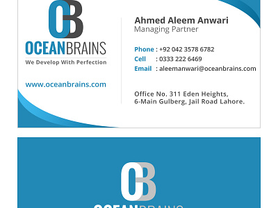 Ob Card branding business card design logo responsive typography ui ux website design