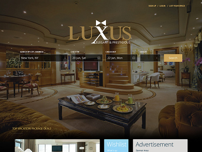 Luxsus 01 branding css3 logo typography ui ux web website design