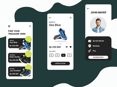 Shoes App graphic design illustration mobile app ui design uiux ux