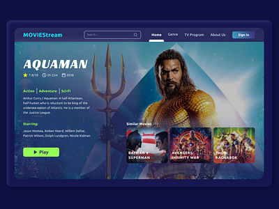 MOVIEStream movies movies site streaming streaming online streaming service streaming website ui ui ux ux web ui web uiux web ux websites