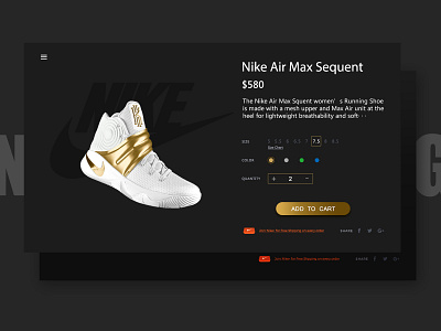 Nike-web page nike shopping app ui we design