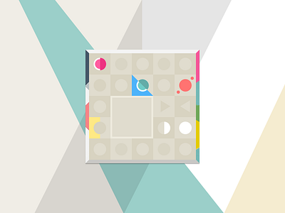 Flat colour puzzle game colour colourful geometric gui light puzzle puzzlegame tiles ui