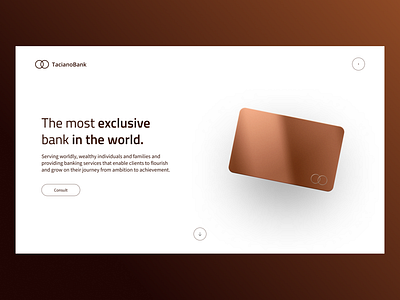 Private Bank with Iron Card - Landing Page 3d bank bank card banking card credit card debit card exclusive iron card money premium prime bank private bank ui ux web design website