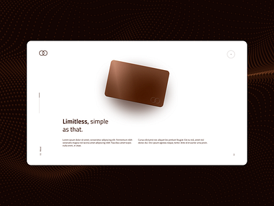 Redesign Private Bank with Iron Card (3/3) - Description 3d about bank card credit card exclusive iron iron card landing minimalist modern private ui ux web design website