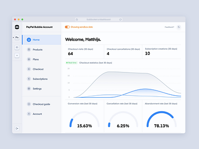 Dashboard Overview Page blue chart dashboad design graph light modern ui ux