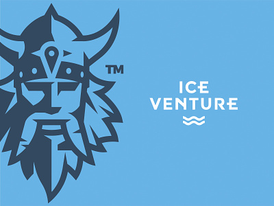Ice Venture Viking adventure face ice iceland travel trip typography viking